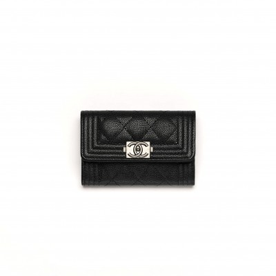 CHANEL BOY FLAP CARD HOLDER A80603 (11*8.5*3cm)